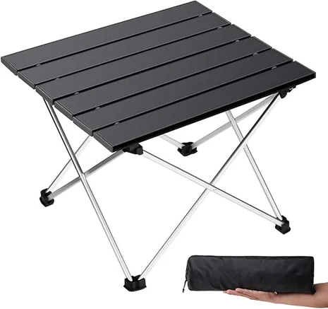 Mesa plegable de aluminio para camping